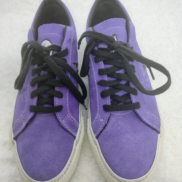 Converse Men's Sneakers Purple Black Multicolor Graphic - Picture 4 of 7